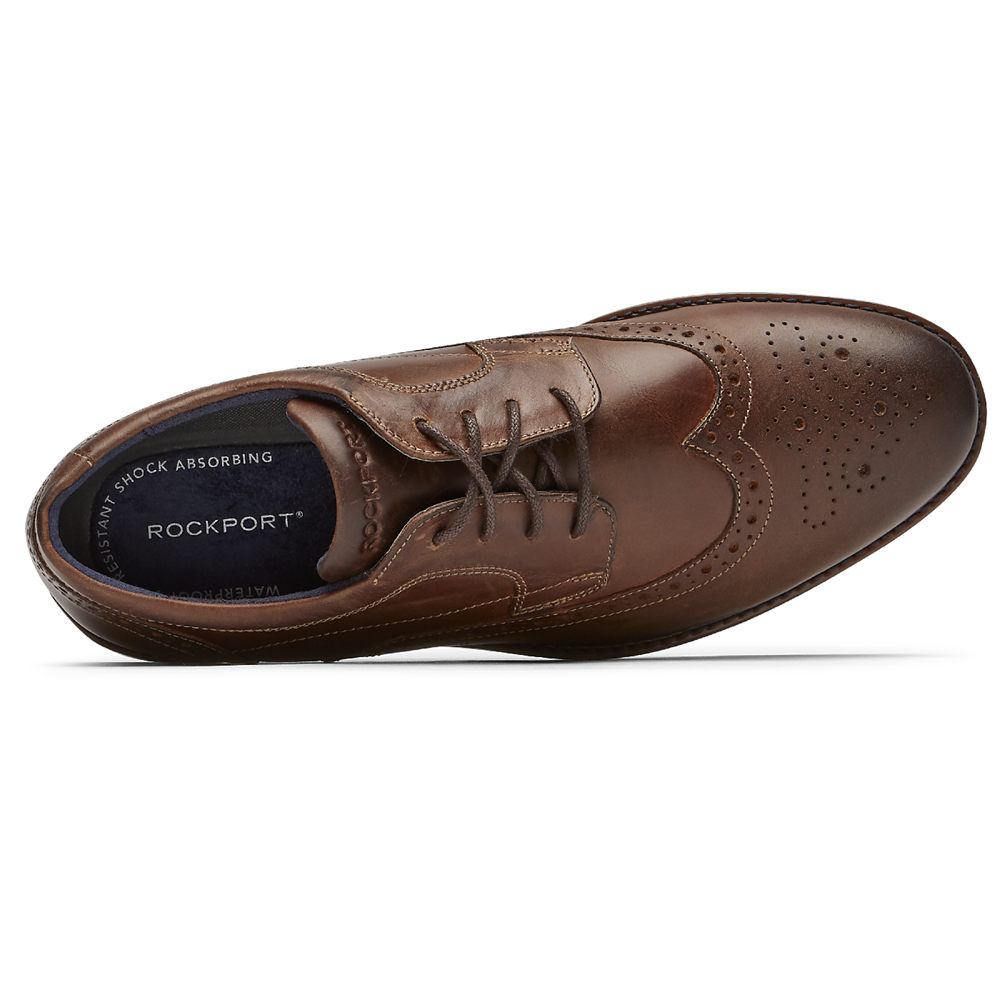 Rockport Mens Lace Up Brown - Dustyn Wingtip - UK 275-SIOGMW